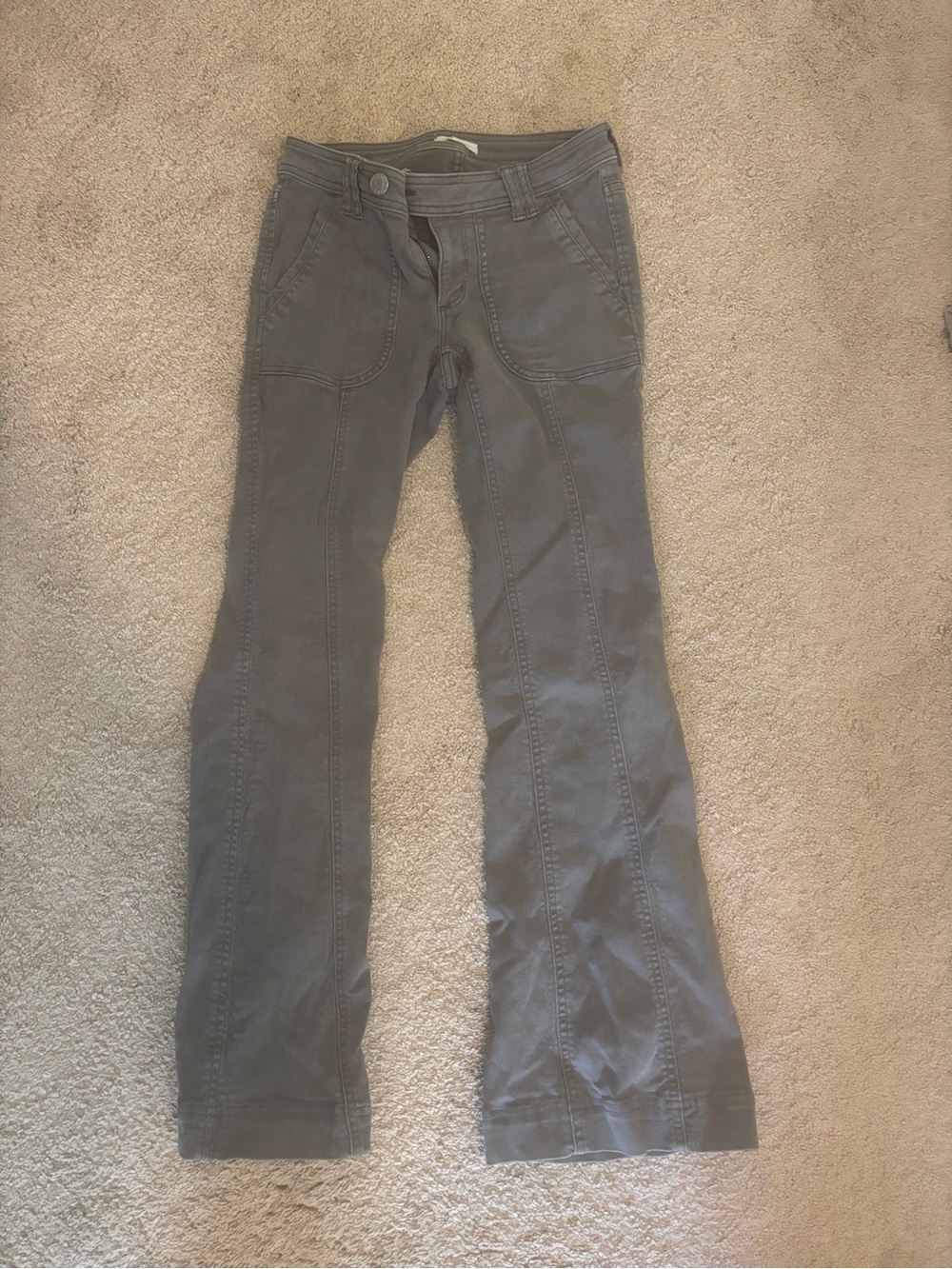 Garage Gray Flare Utility Pants